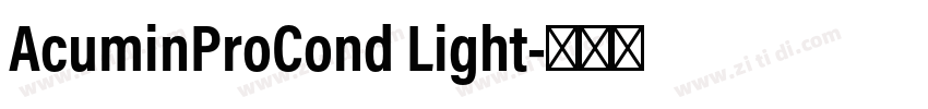 AcuminProCond Light字体转换